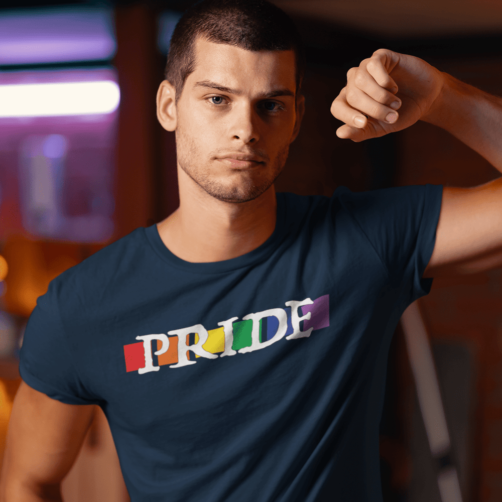 
                  
                    T-Shirt Navy / XS Pride Cube Design T-shirt INVI-Expressionwear
                  
                
