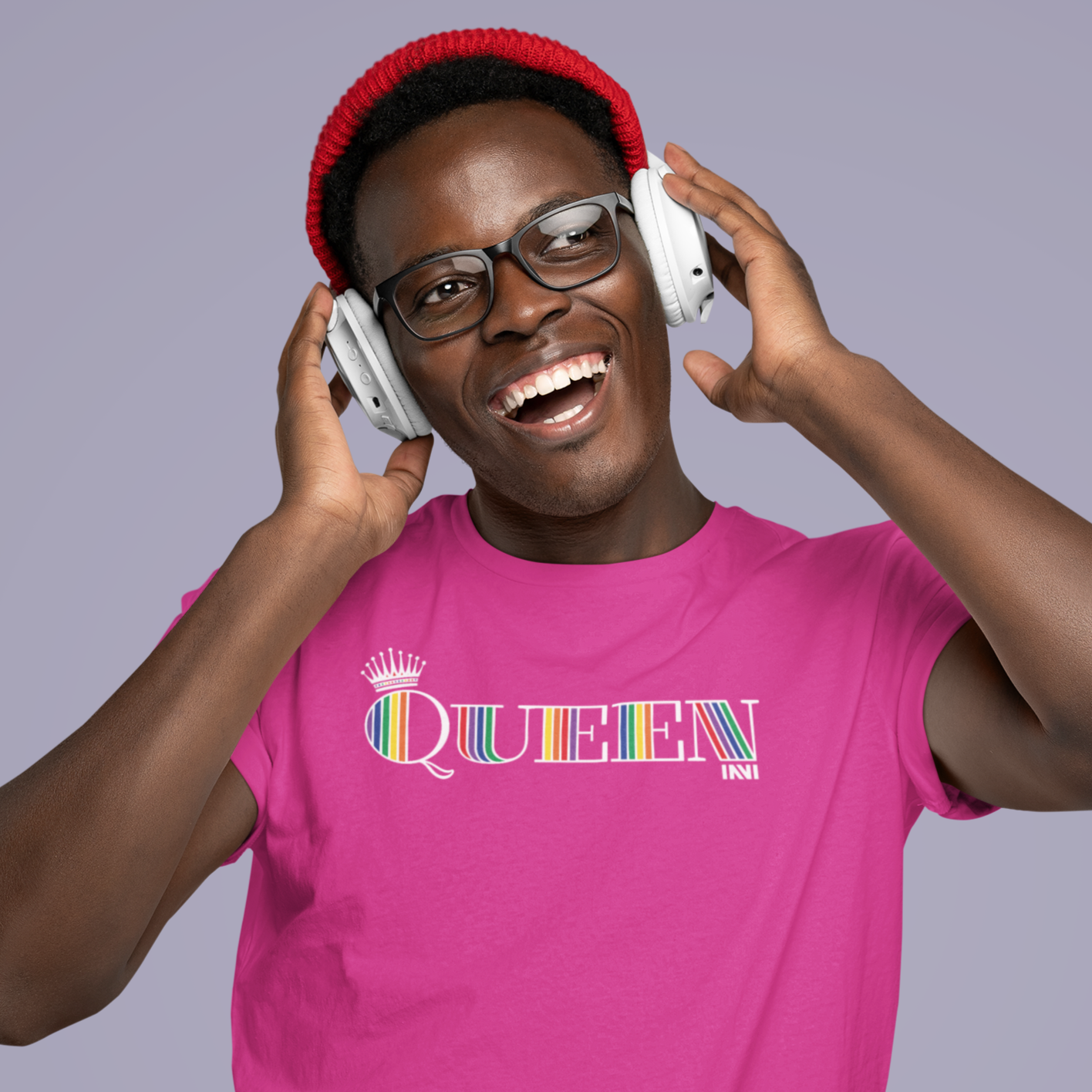 
                  
                    T-Shirt Charity Pink / XS Rainbow Queen T-shirt INVI-Expressionwear
                  
                