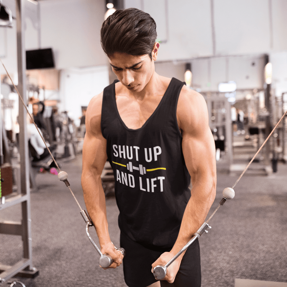 Tank Top Black / XS Shut Up and Lift Tank Top INVI-Expressionwear