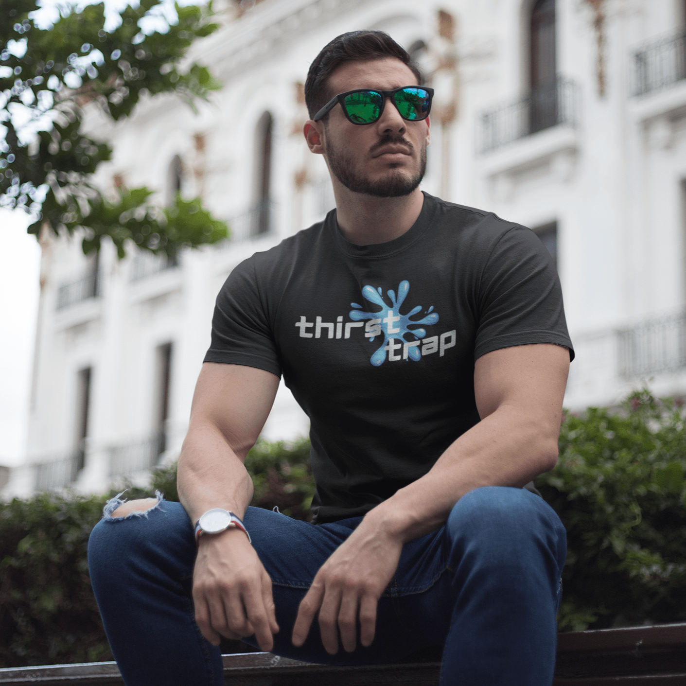 Black / XS Thirst Trap T-Shirt INVI-Expressionwear