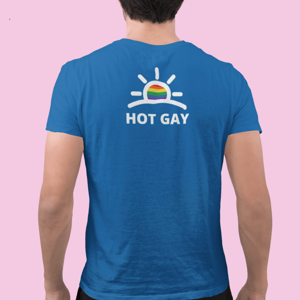 V-neck Heather True Royal / XS Hot Gay V-Neck T-shirt INVI-Expressionwear